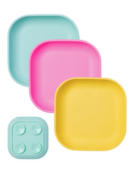 BABELIO suction plate with four suction cups keeps meals tidy on the table