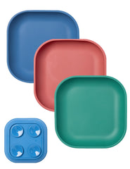 BABELIO suction plates table-attachment demonstrates a secure grip for mess-free meals.