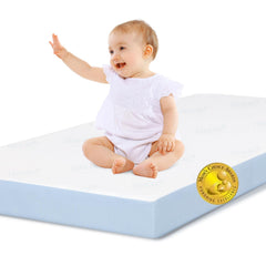 BABELIO toddler mattress crib memory-foam: supportive surface for restful naps.
