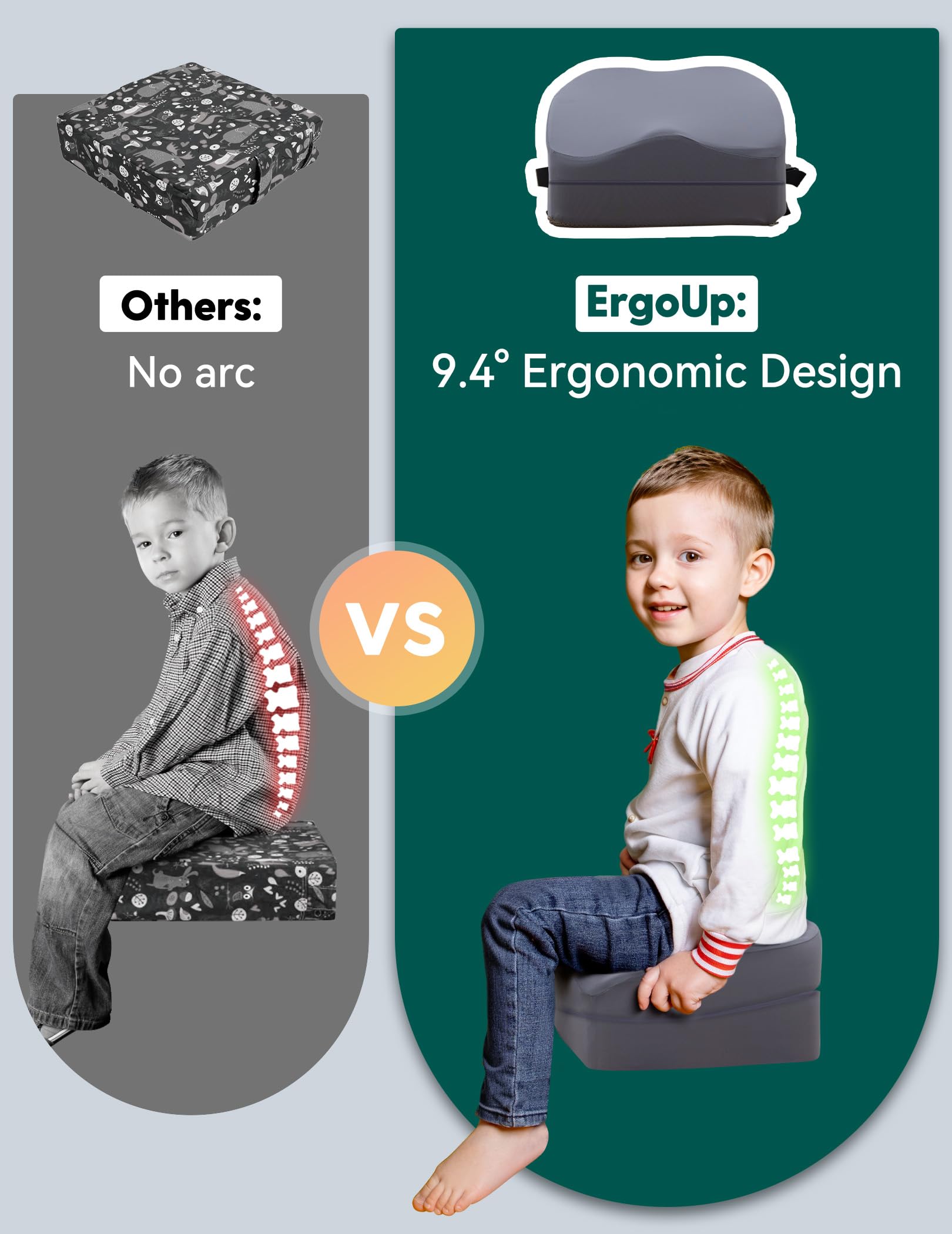 Babelio booster seat on dining table helps toddlers reach snacks during family meals.