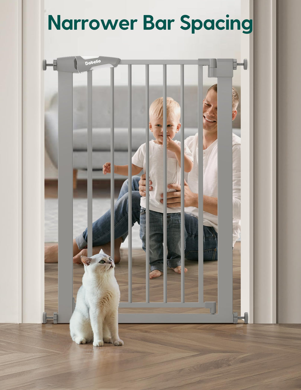 BABELIO two-way swing gate opening in both directions for easy traffic