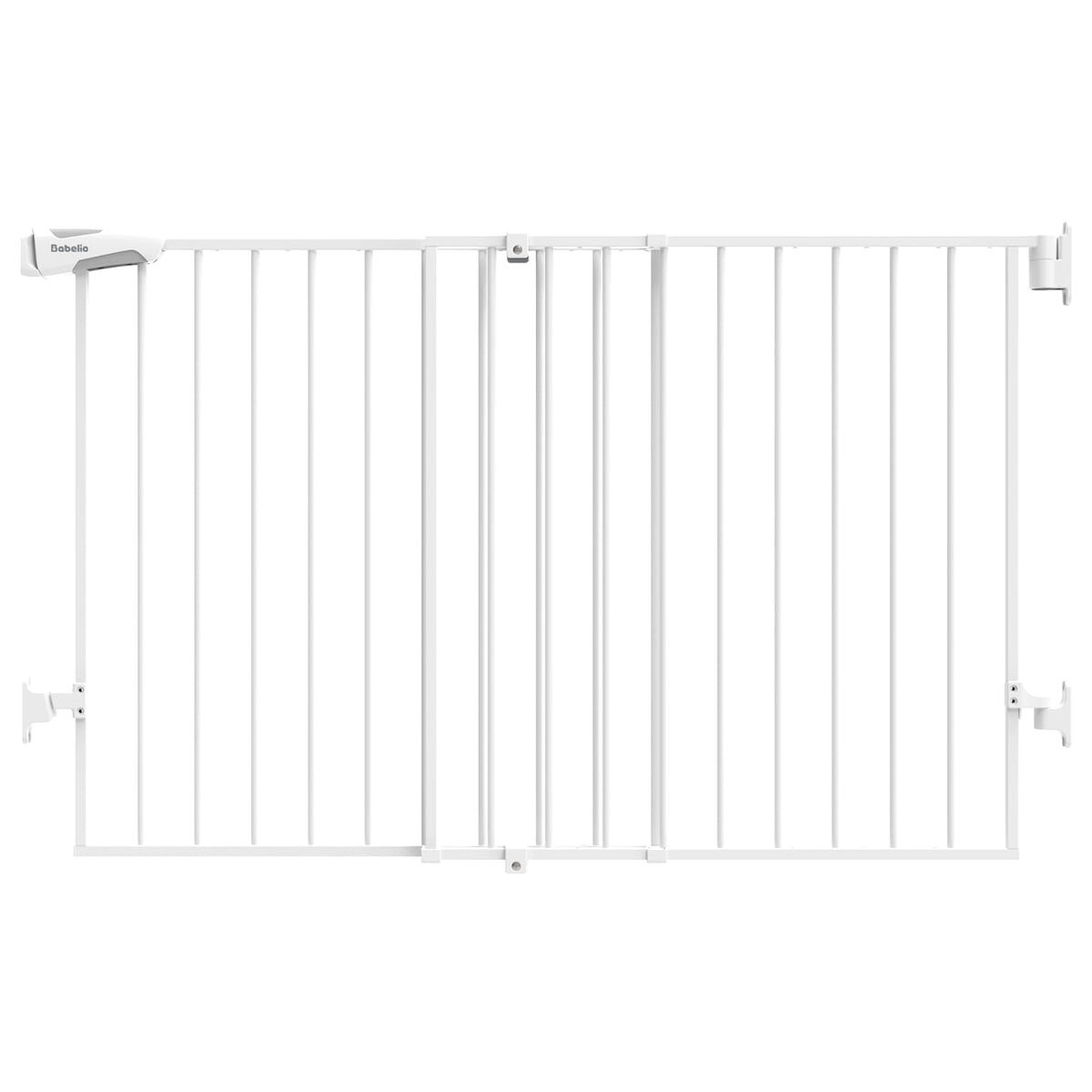 BABELIO wide walk-through door gate enables easy access for adults and pets