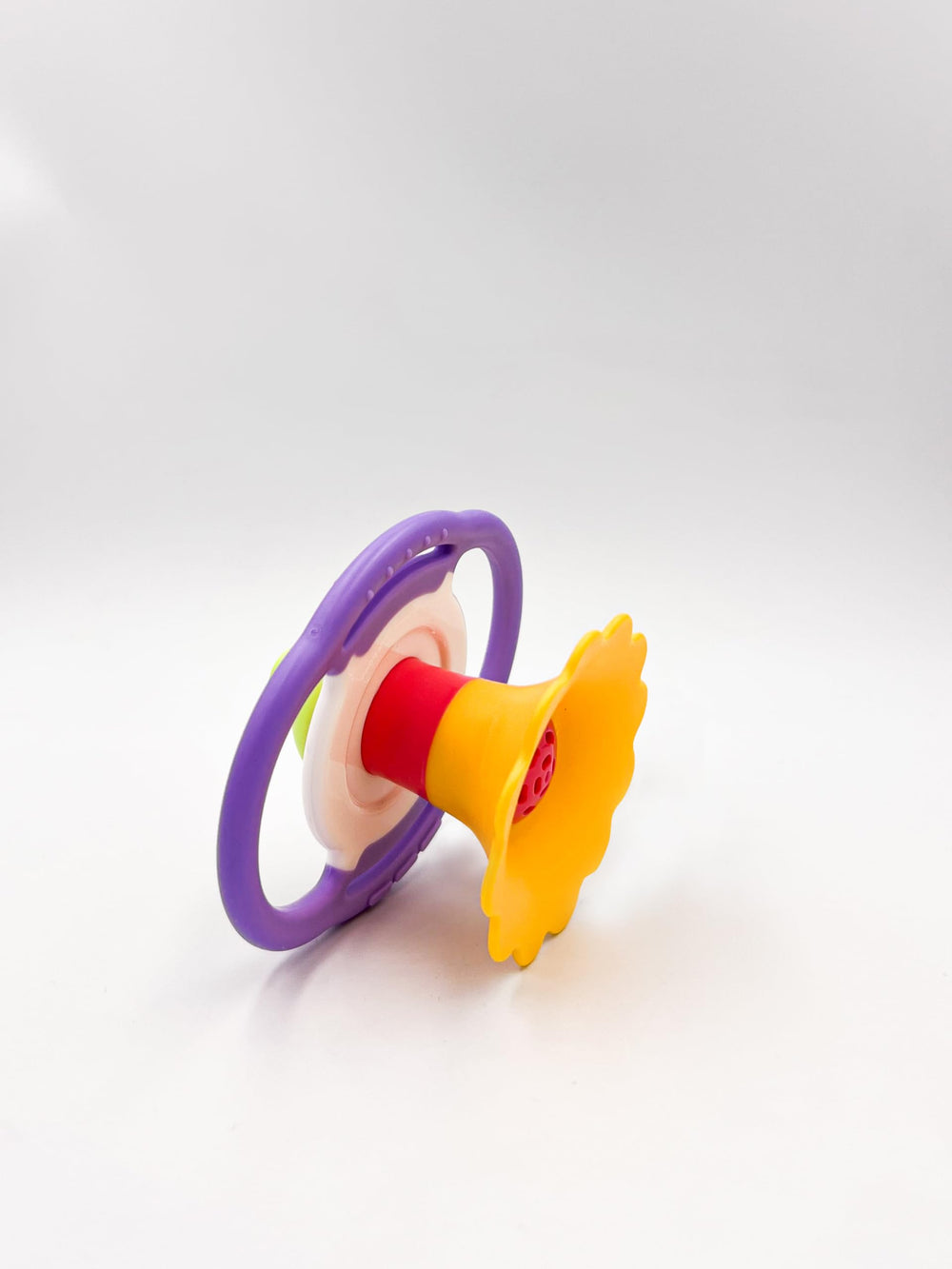 BaBeloved Flower Whistle safe-materials photo emphasizes BPA-free and phthalate-free assurance.