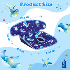 Babenest ultra soft breathable surface with whale blue motif ideal for sensitive skin during travel.