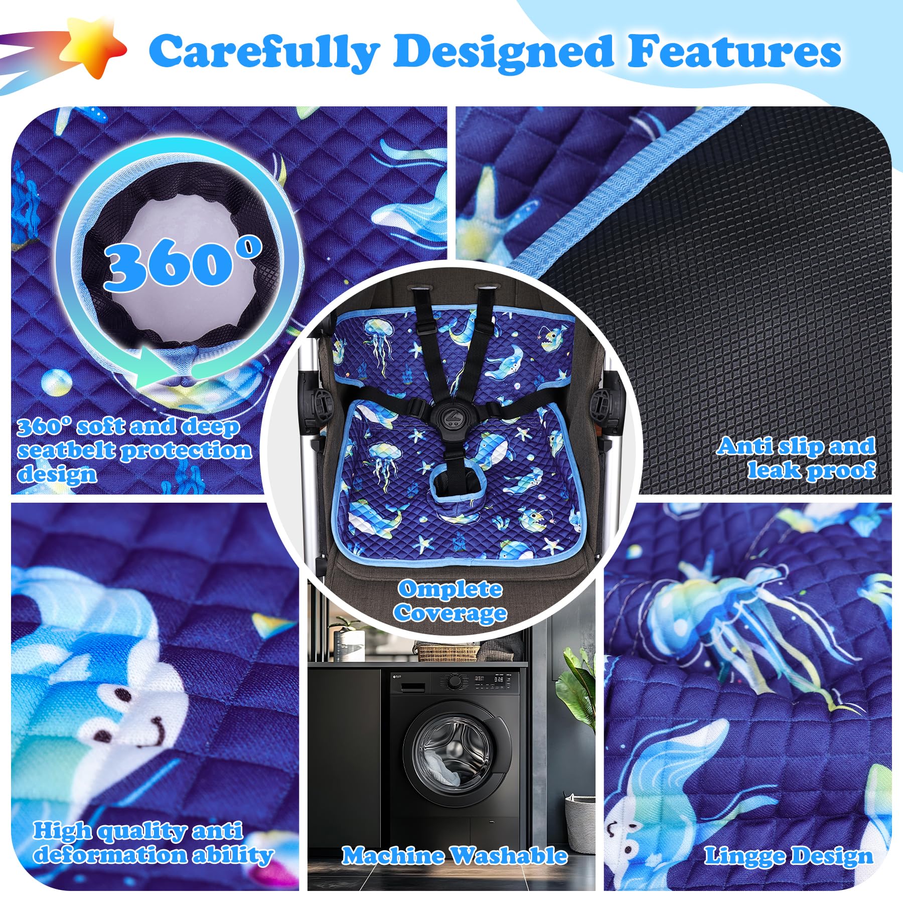 Babenest machine washable design keeps colors vibrant after repeated cleanings.