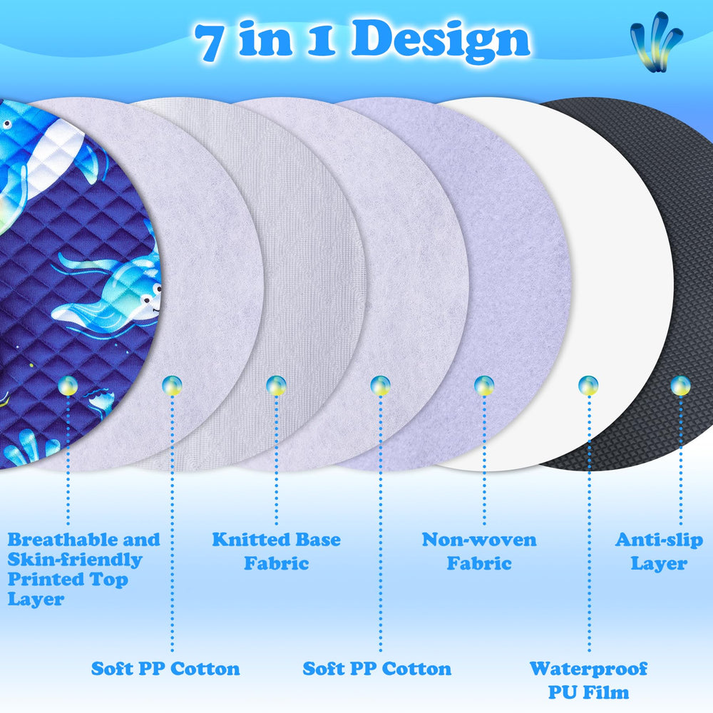 Babenest cross woven base with color locking layer prevents pilling and maintains look.