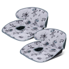 Babenest robot-grey car seat protector front view keeps seats clean on car trips