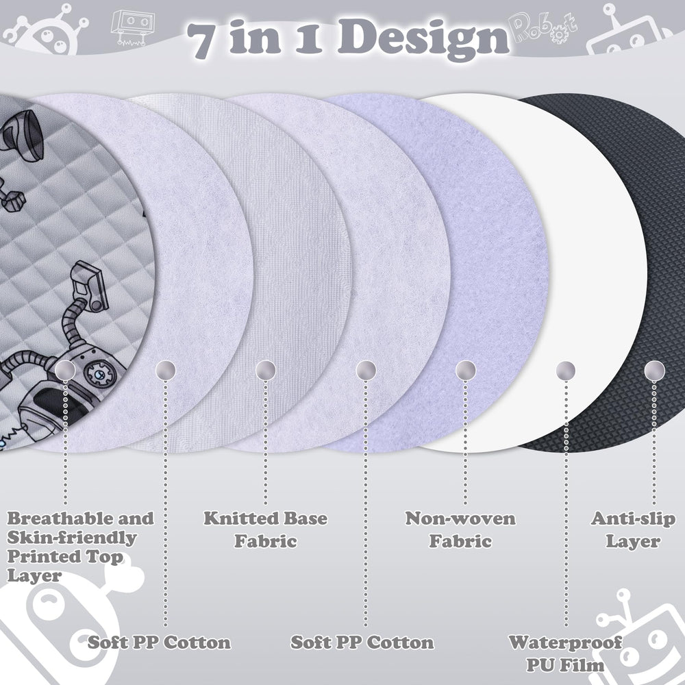 Babenest robot-grey universal-fit cover adapts to car seats and strollers