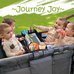 Babenest Stroller Snack Tray W4-cup-holder prevents spills during rides.