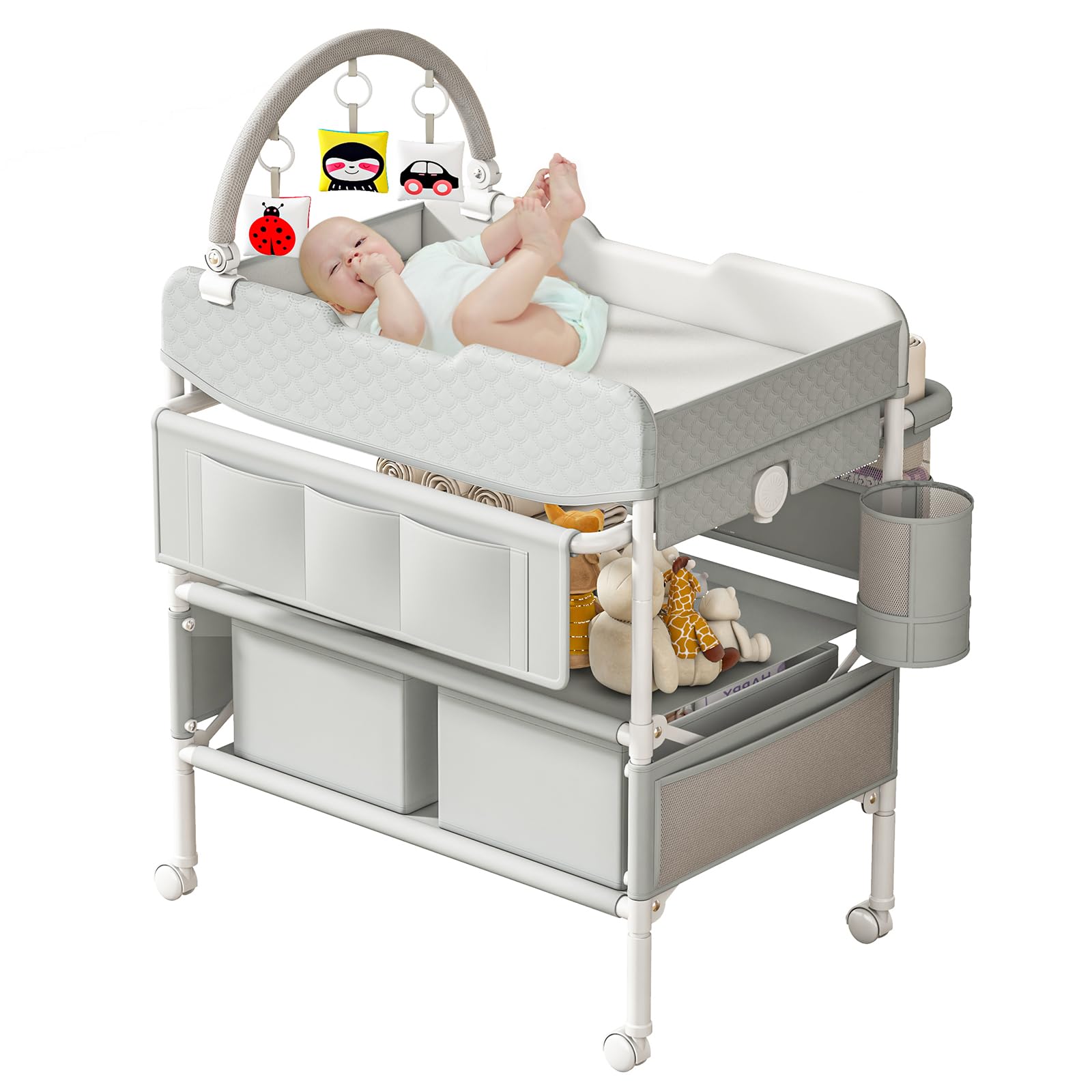 BabeNova modern nursery styling complements compact parenting spaces.
