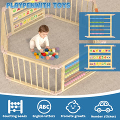 BabeNova alphabet board panel supports early literacy during play sessions.