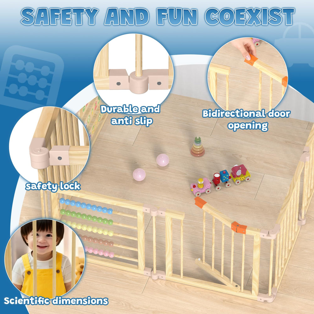 BabeNova adjustable layouts square, L-shaped, or wide play spaces.