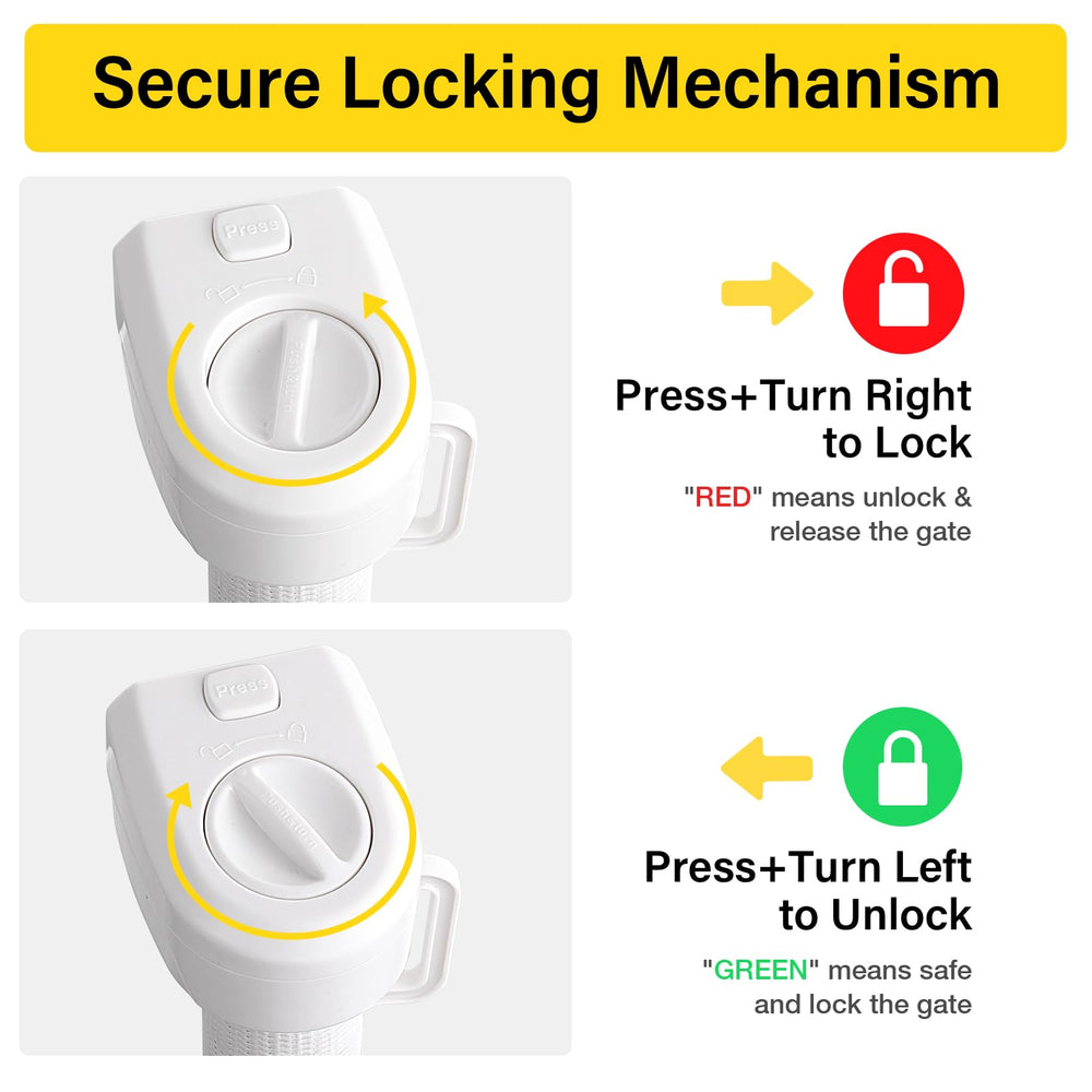 Babepai gate with secure locking keeps children safely contained during busy routines.