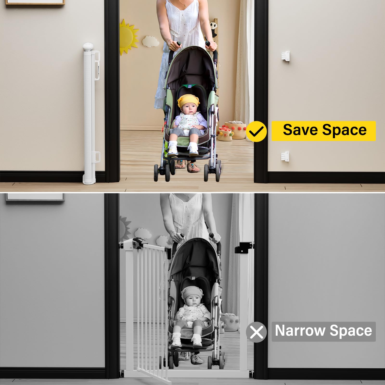 Babepai locking mechanism with green indicator signaling secure lock