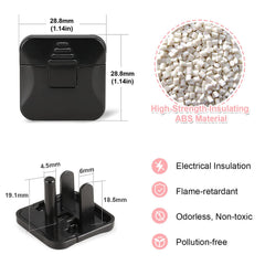Babepai outlet covers with ring-pull handle for easy removal and safety.