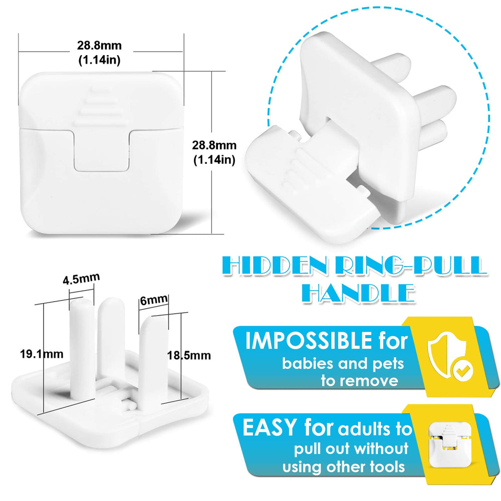 Babepai outlet covers installation step demonstrates quick, secure fit for safety