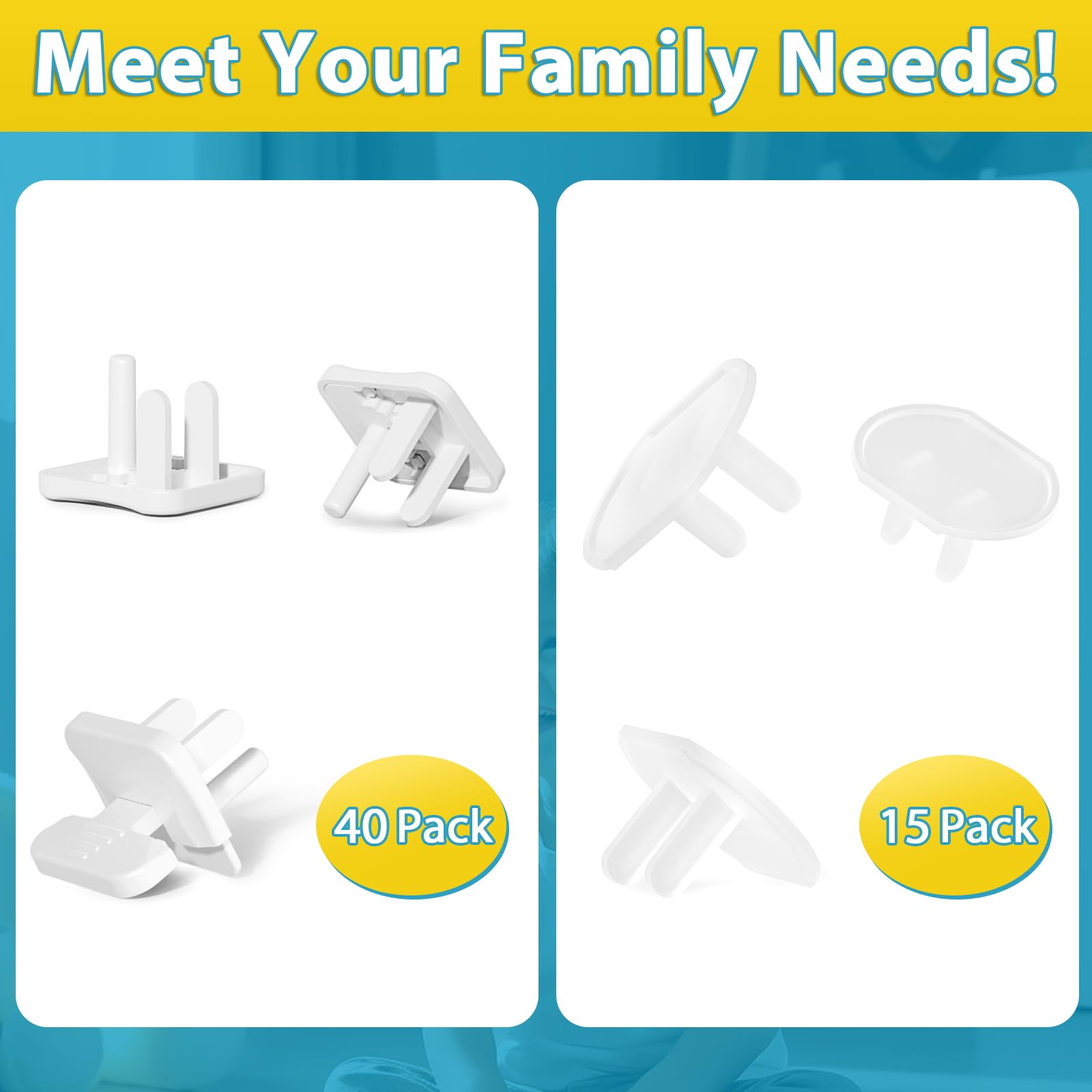 Babepai baby-safety outlet covers safeguard playrooms and kitchens.