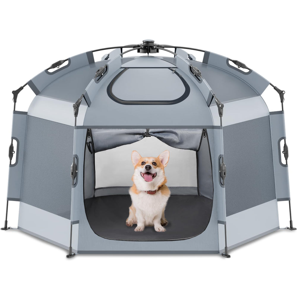 Babepai pop up playpen side view highlights a safe indoor play space