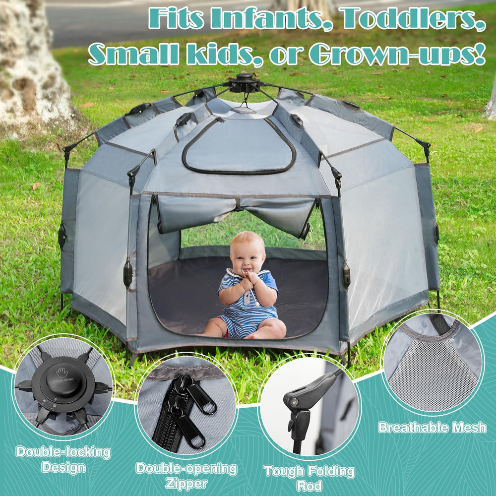 Babepai pop up playpen travel bag ready for trips