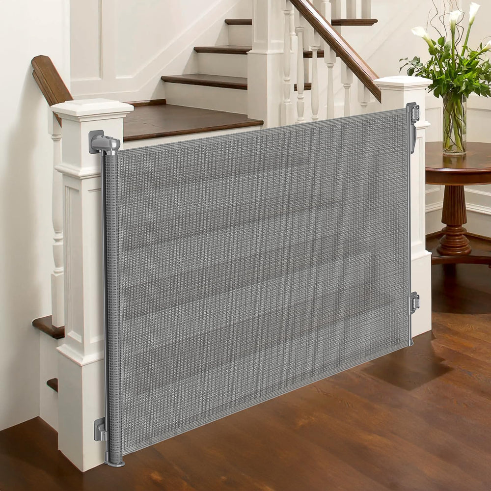 Babepai retractable baby gate wall installation no-drill for quick doorway safety.