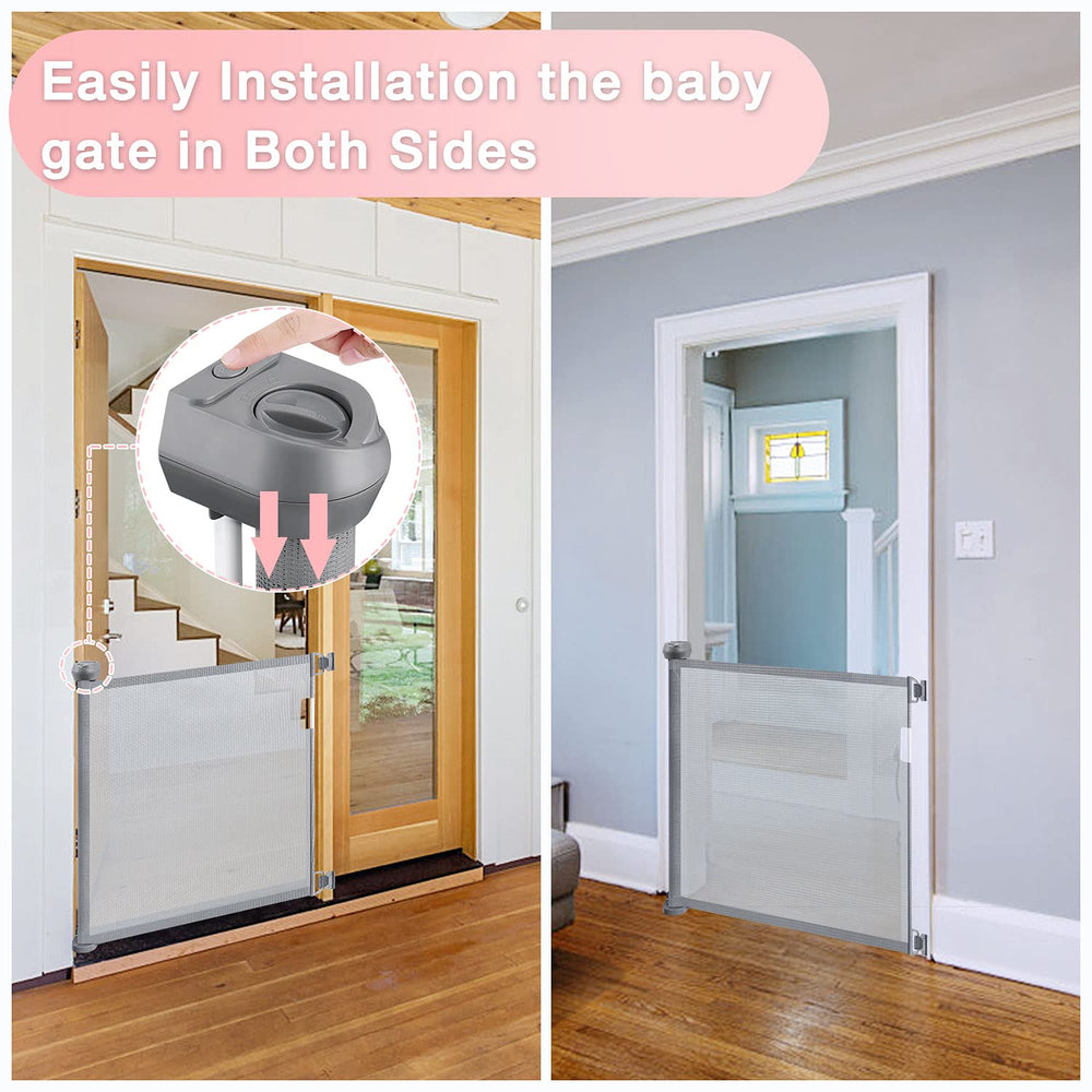 Babepai secure locking mechanism shown keeping extended panel firmly in place.