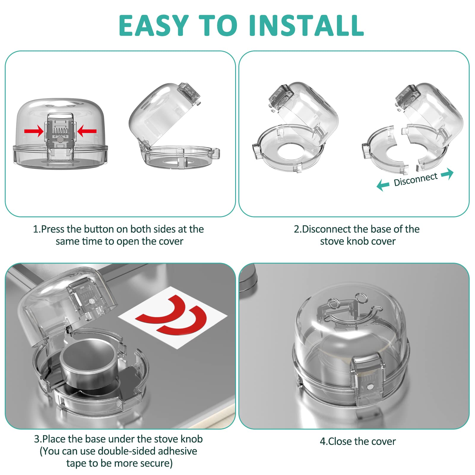 Babepai stove-guard in action deters pets and kids from turning knobs