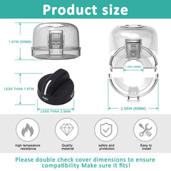 Babepai dbl-key design knob covers enabling one-handed operation for adults
