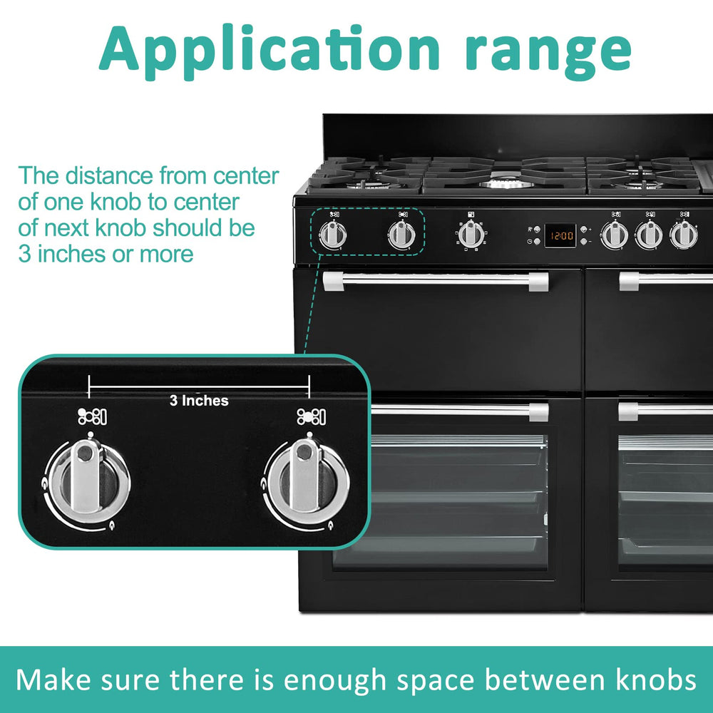 Babepai universal size fits most gas stoves; measure for right fit