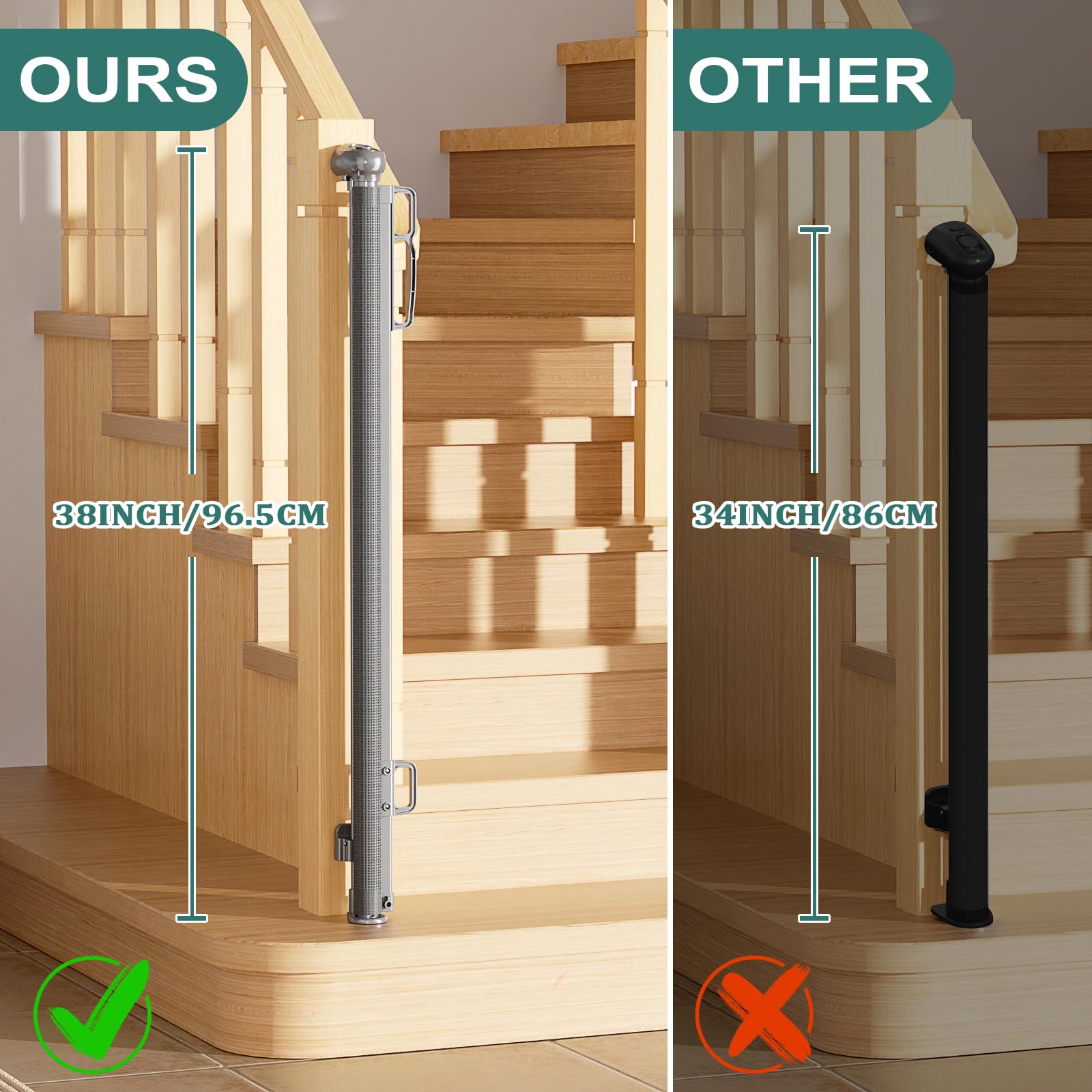 Babepai top-lock safety system demonstrates secure one-handed operation.