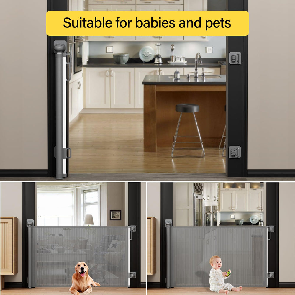 Babepai wall-friendly gate design fits smooth surfaces