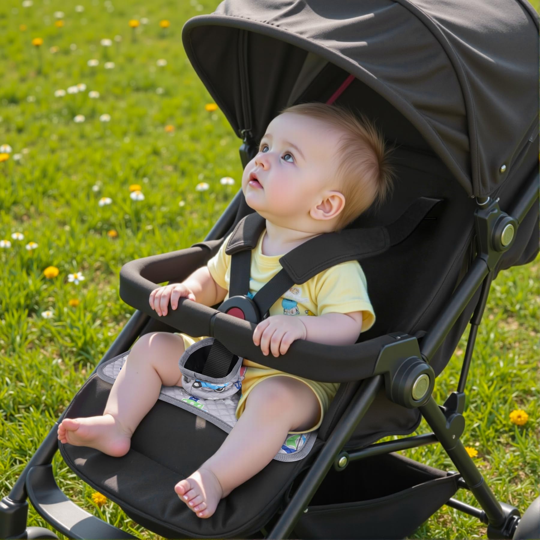 Babepets terry towelling top layer feels soft on skin during potty learning