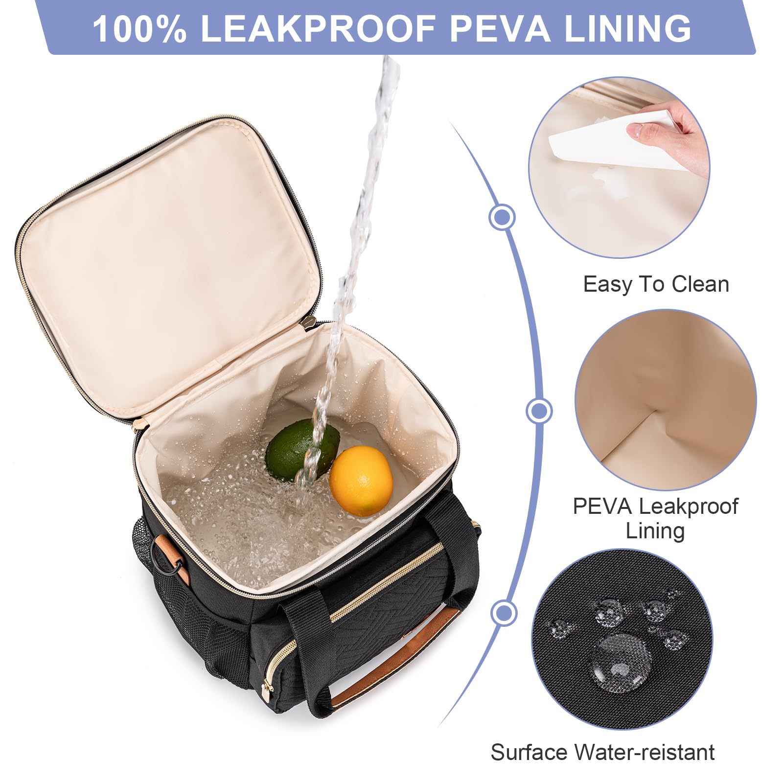 BABEYER cooler bag holds up to six 9-ounce bottles for daycare days.