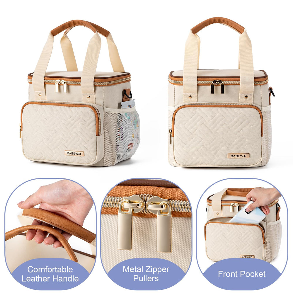 BABEYER detachable-buckle-top-handle attaches easily to a stroller.
