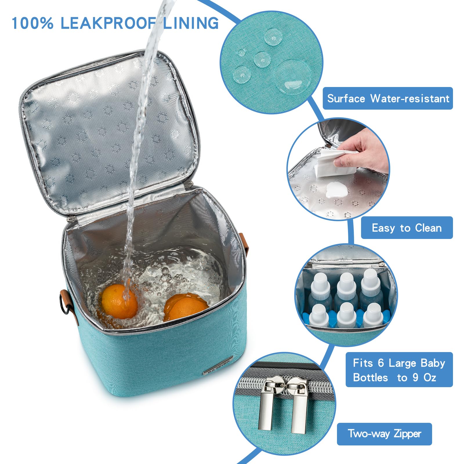BABEYER bottle-capacity-6-bottles showcases space for up to six 9oz bottles