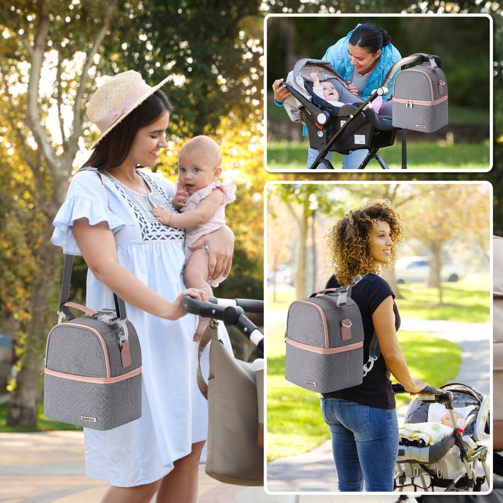 BABEYER cooler bag adjustable strap offers cross-body or backpack use