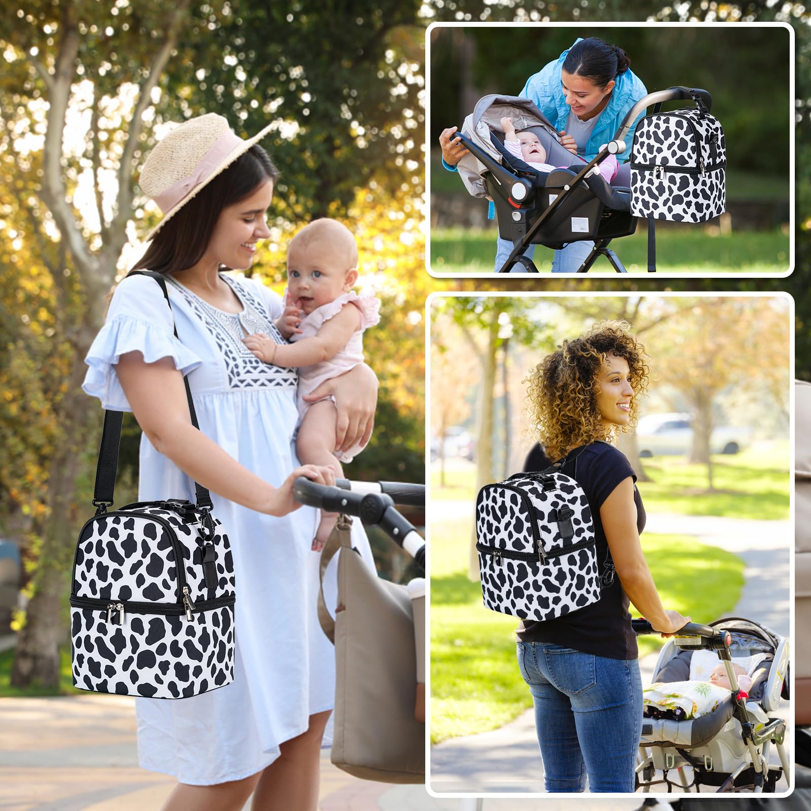 BABEYER back pocket keeps small items like keys or phone within easy reach.
