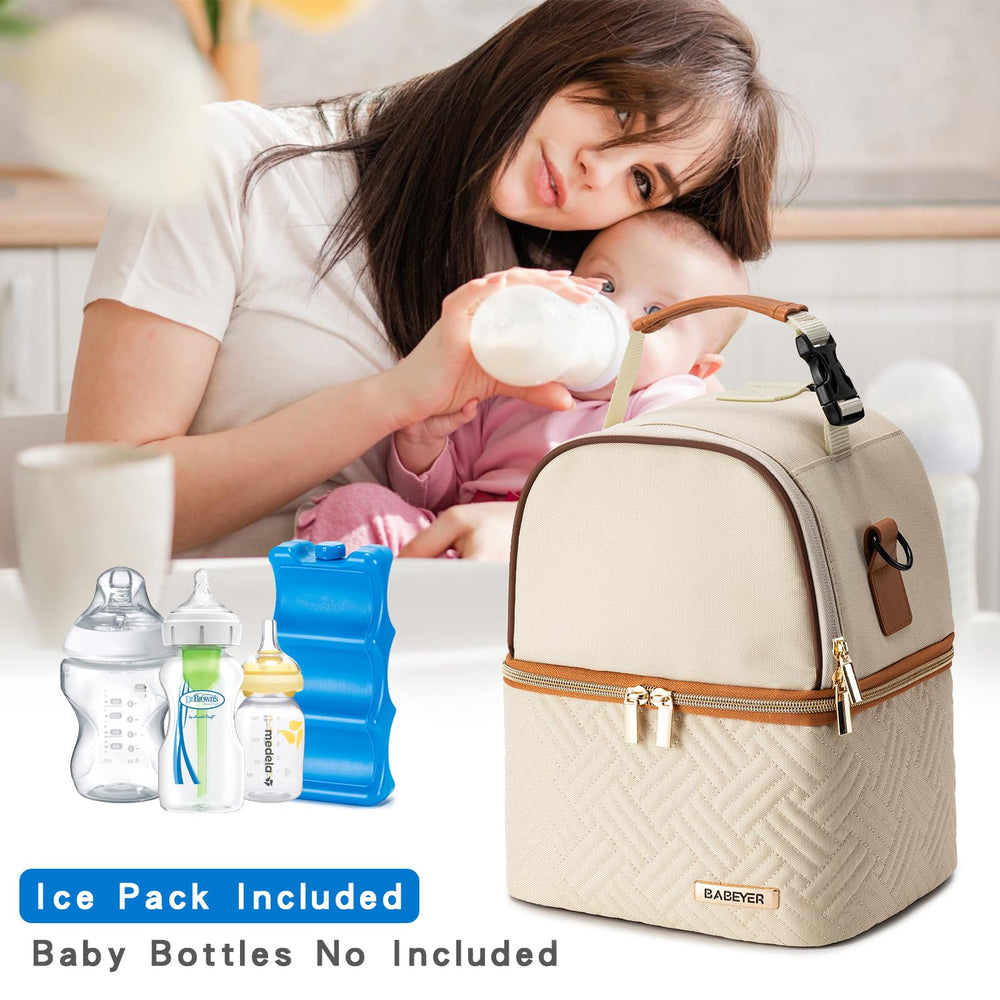BABEYER breastmilk cooler bag back pocket stores small essentials