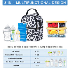 BABEYER breastmilk cooler bag capacity for 6 bottles supports busy day feeding plans.