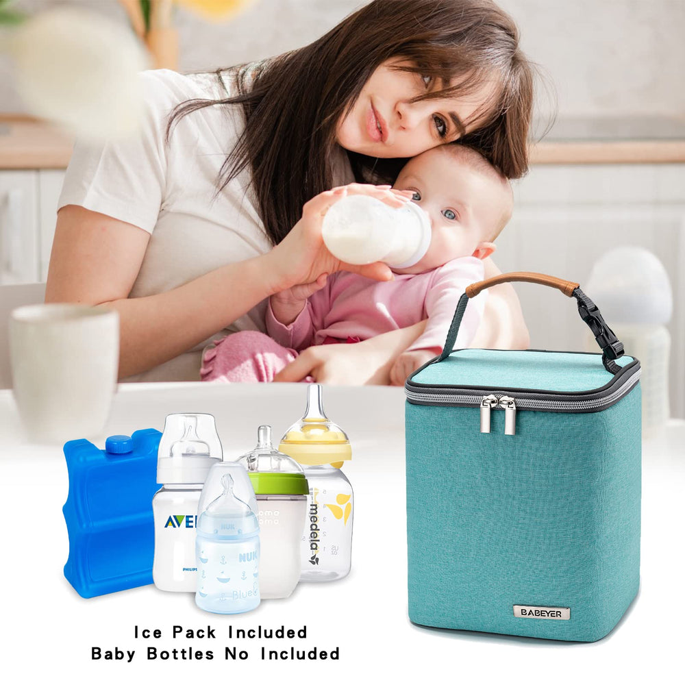 Babeyer cooler bag compact dimensions fit in tote or stroller storage.