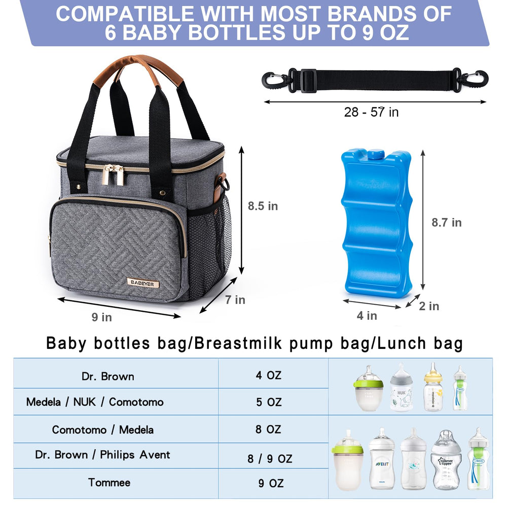 BABEYER stroller-friendly design with detachable top handle for easy parenting journeys.