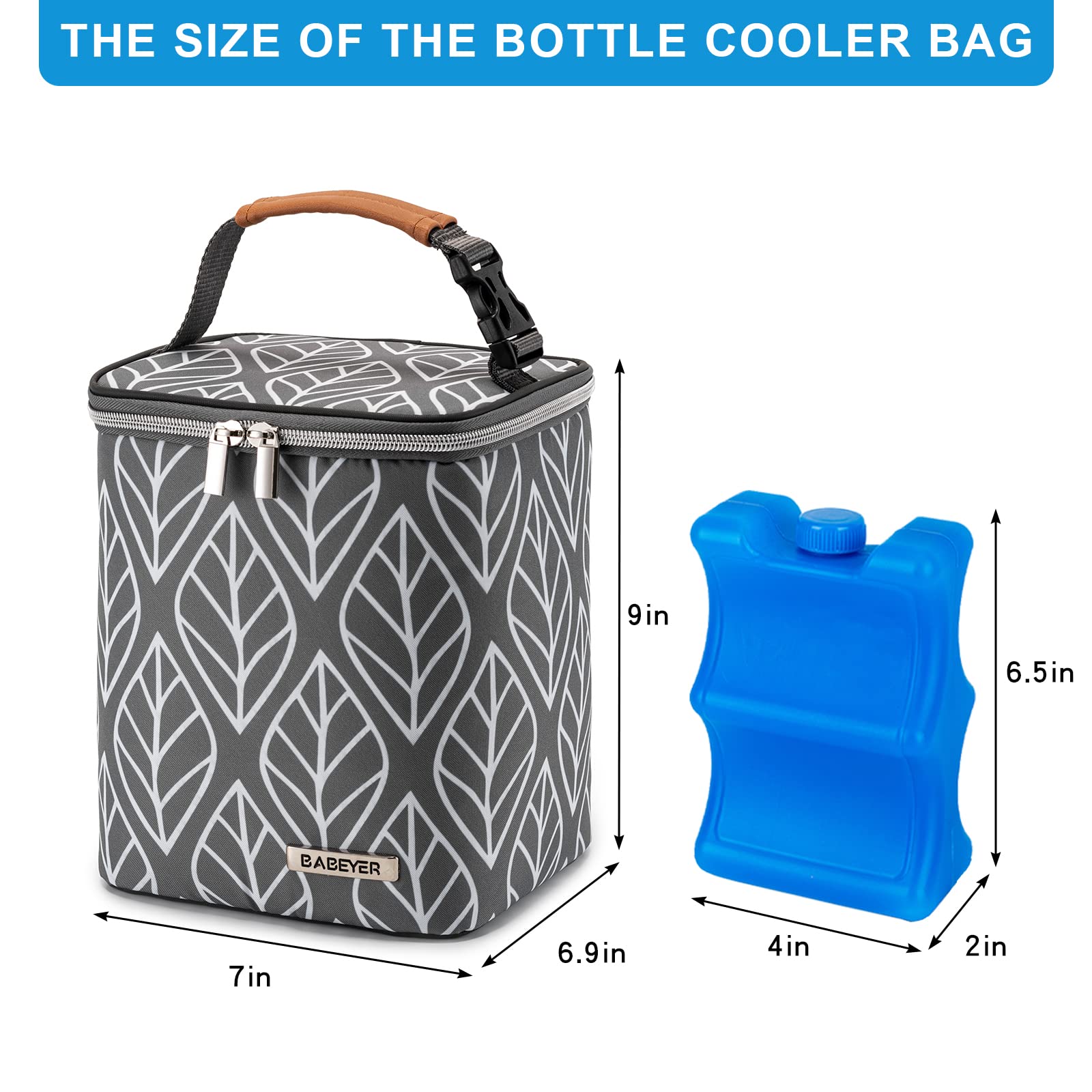 BABEYER durable dirt-proof fabric and wipe-clean lining for everyday use