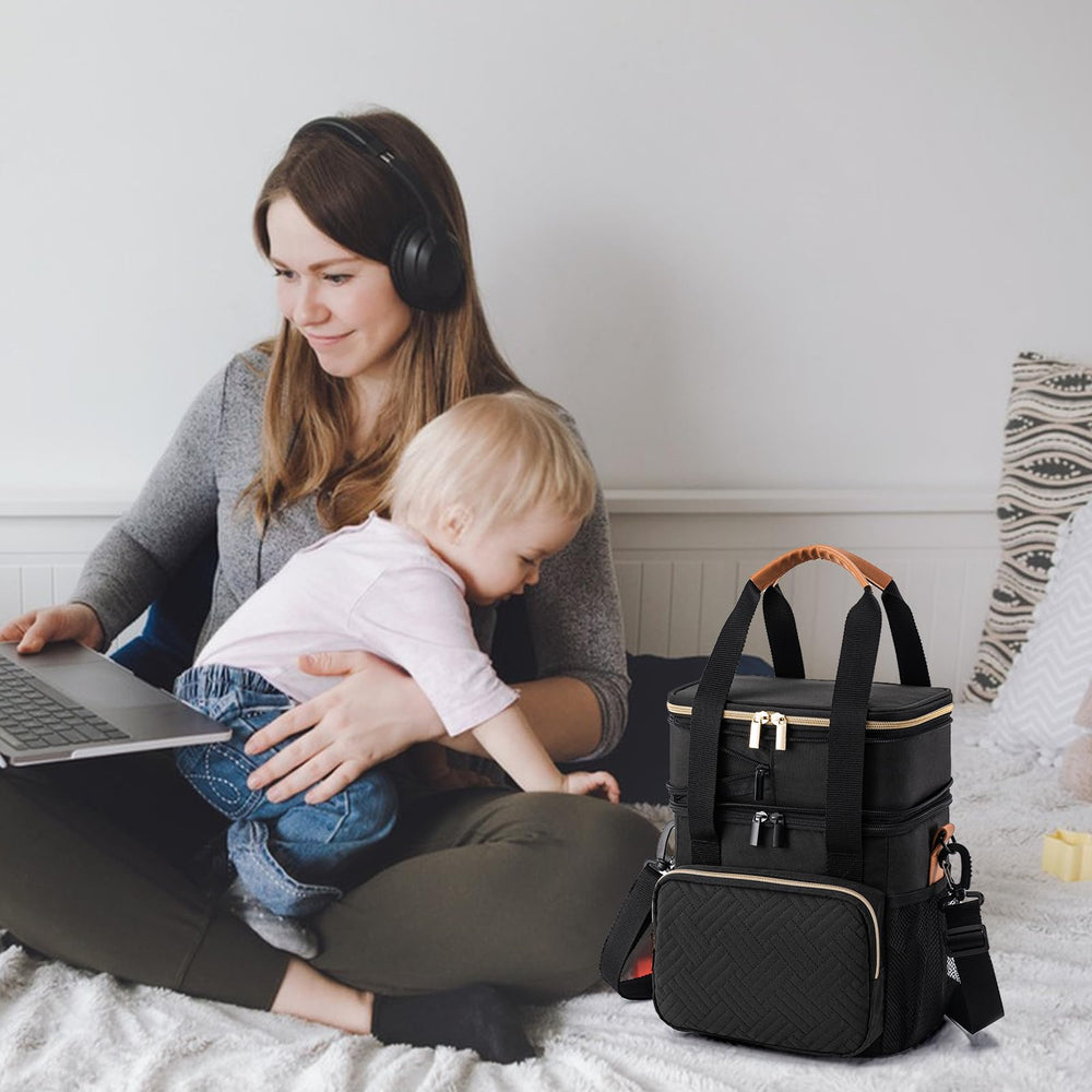 BABEYER front-access zipper keeps items within reach on busy days.