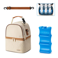 BABEYER breastmilk cooler bag front view showing spacious capacity for bottles