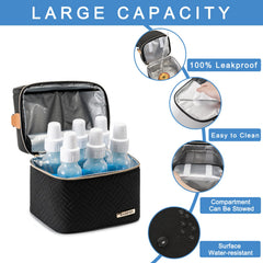 BABEYER Breastmilk Cooler Bag ice pack included for lasting cold during outings.