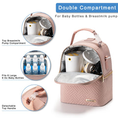 BABEYER breastmilk cooler bag insulates milk for up to eight hours.