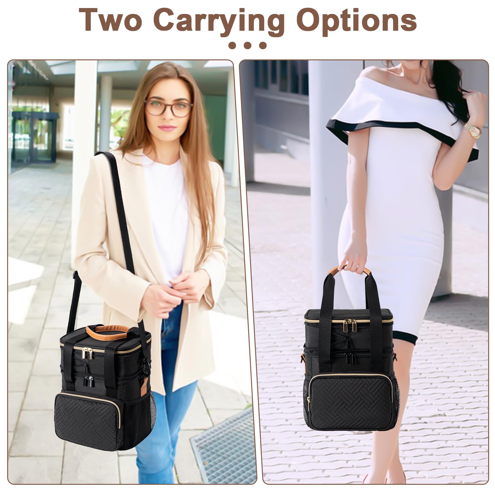 BABEYER includes comfortable shoulder strap for hands-free daily use.
