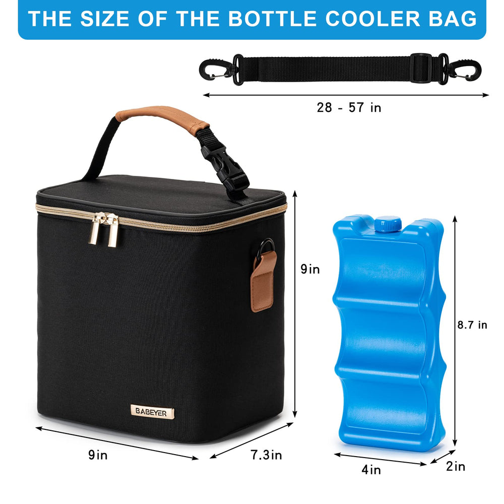 BABEYER adjustable shoulder strap enables hands-free carrying