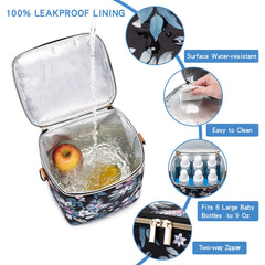 BABEYER breastmilk cooler bag with shoulder strap for easy one-handed carrying