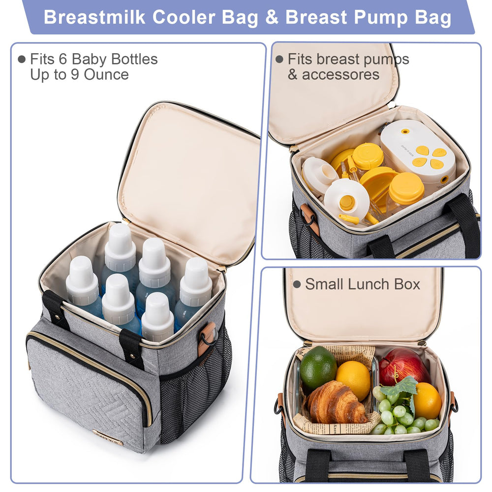 BABEYER breastmilk cooler bag adjustable shoulder strap for comfortable carrying