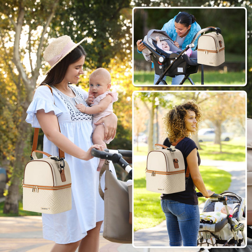 BABEYER adjustable shoulder strap offers comfortable cross-body carry